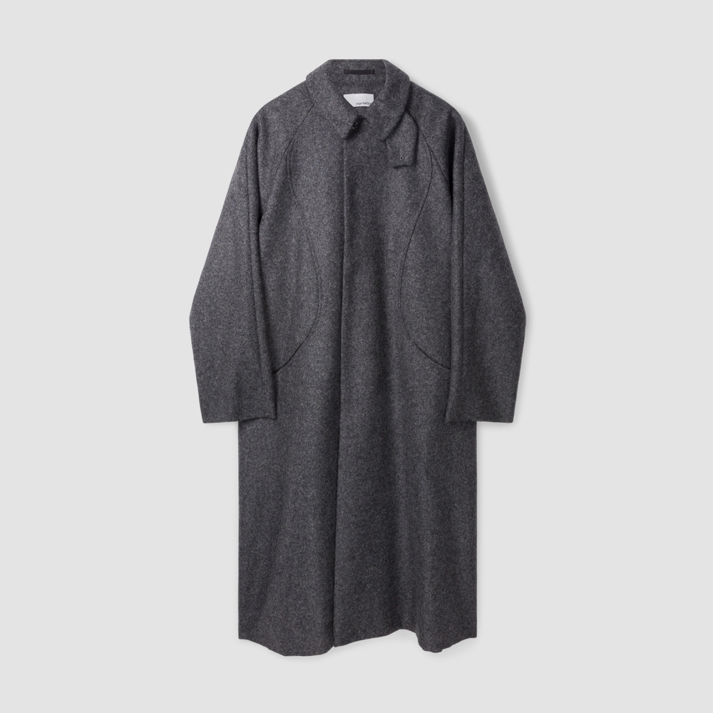 TAKESHI COAT CHARCOAL FRONT